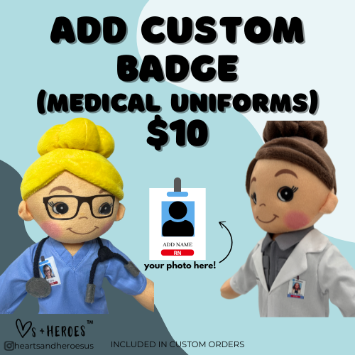 Add a Name Badge or Custom Badge (Medical Professional)