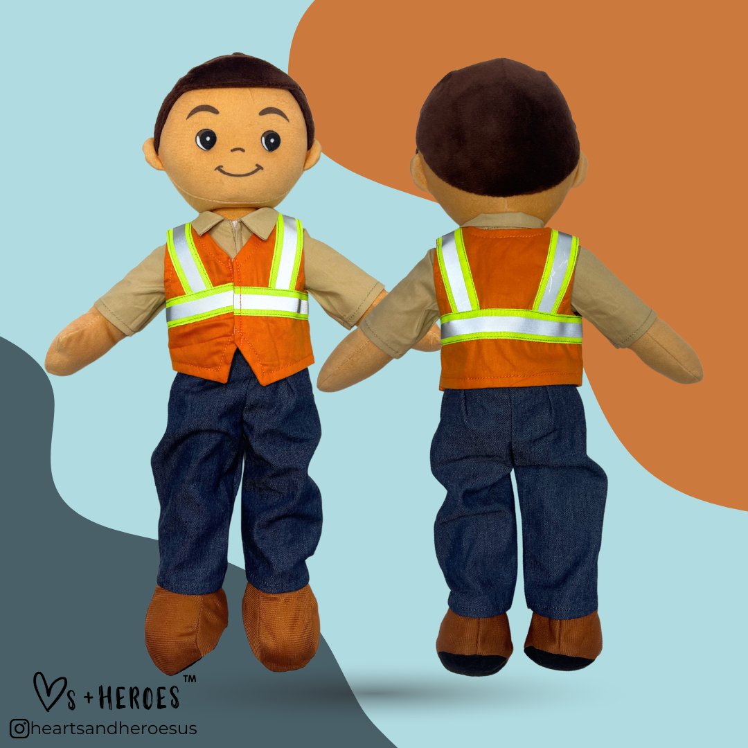 Construction Worker or Utility Worker Doll