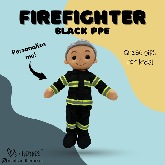 Firefighter Doll (Black PPE)
