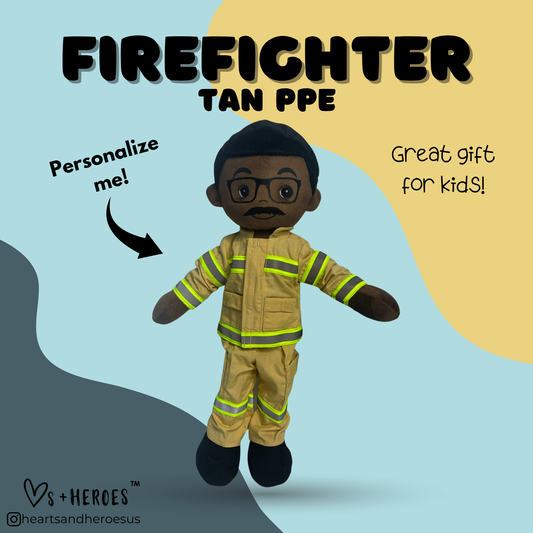 Firefighter Doll (Tan PPE)