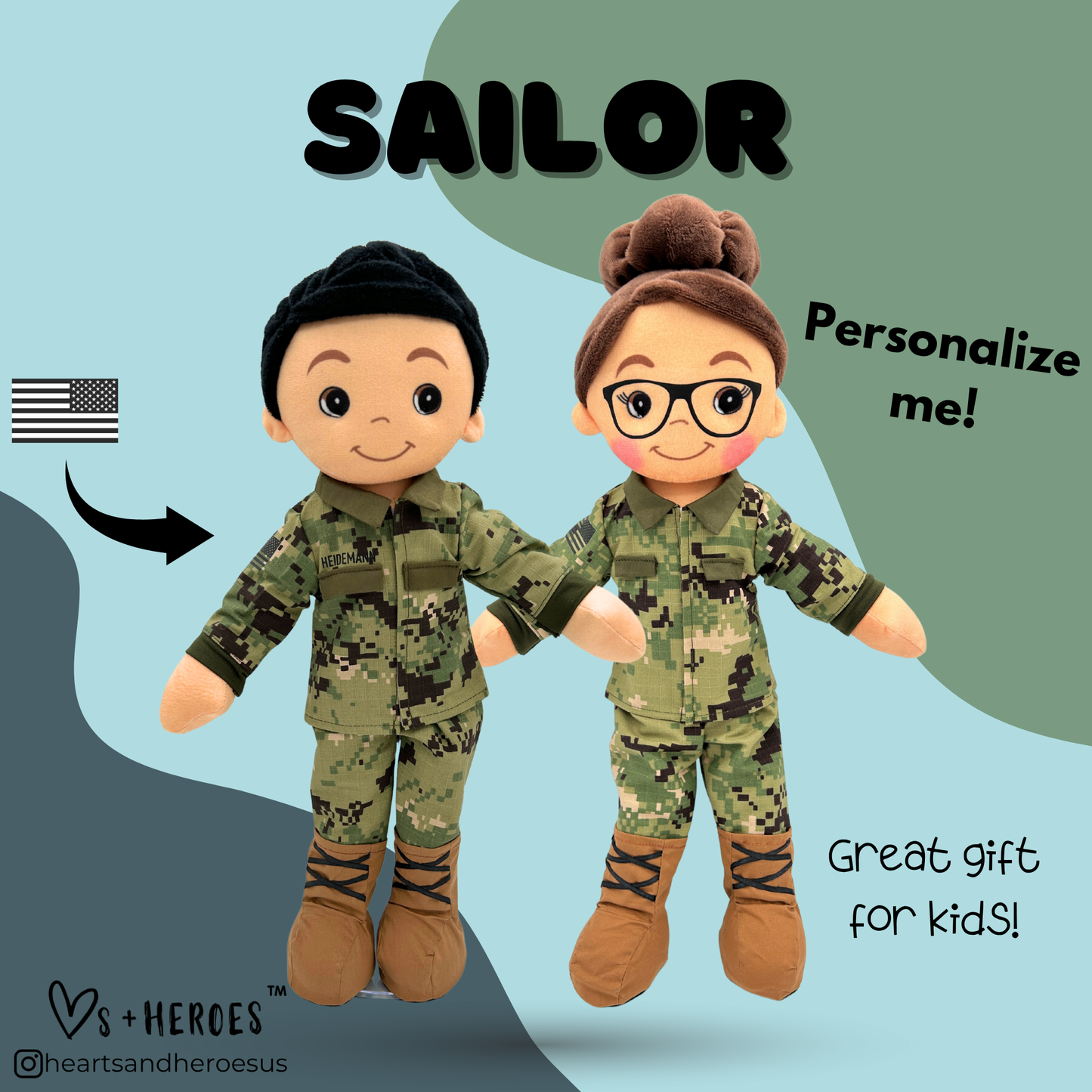 Sailor Navy Doll